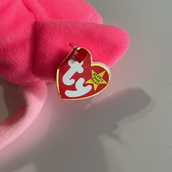 Ty Beanie Baby * Pinky the Flamingo * Date of Birth: Feb 13, 1995 * Collectible - Picture 3 of 11